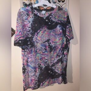 Iheartraves liquid tripp mesh shirt XL